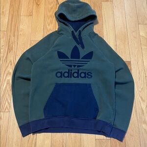 Adidas Forest Green and Navy Hoodie